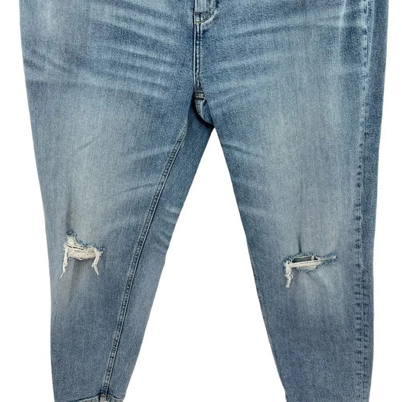 Anthropologie PilcroJeans High-Rise Slim Medium Wash Distressed Plus‎ Size 18W - Picture 6 of 16